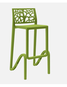 Tabouret haut Maori Vert...