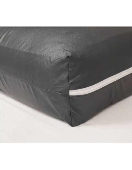 Housse rénove matelas 160x200x20 imperm. avec zip, anthracite