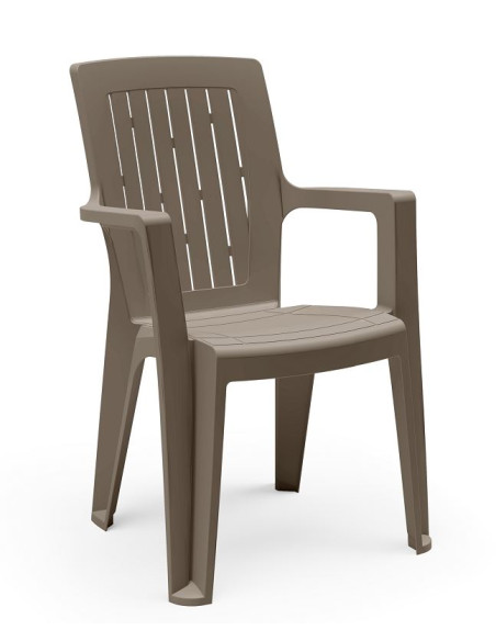 Fauteuil VENISE monobloc gamme prestige Taupe
