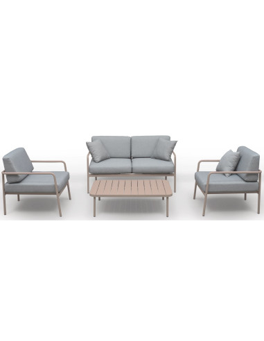 Set salon CANNES havane (canapé, 2...