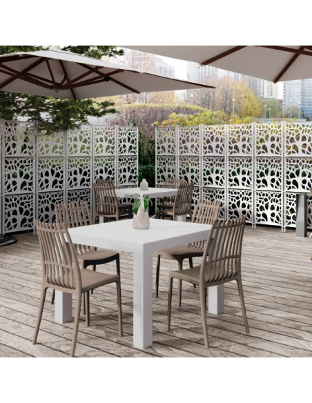 Paroi, cloison séparative décorative Maori Blanc (set de 3 pcs)