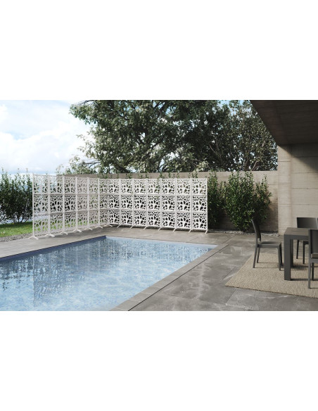 Paroi, cloison séparative décorative Maori Anthracite (set de 3 pcs)