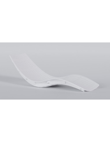 Bain de soleil empilable Havana blanc