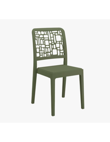 Chaise Domino Vert Olive