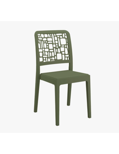 Chaise Domino Vert Olive