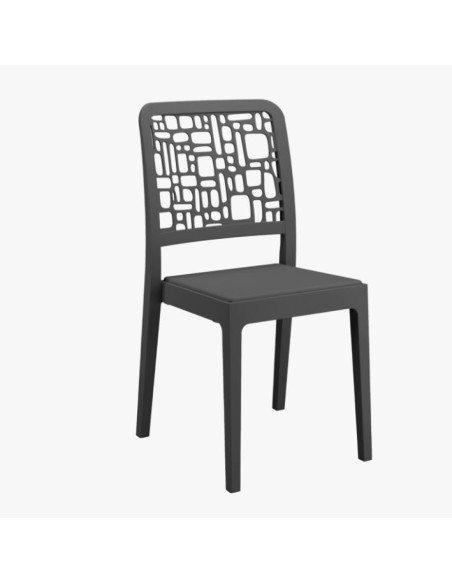 Chaise Domino Anthracite