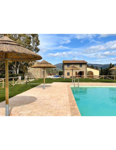 Parasol Ø2M en roseau africain