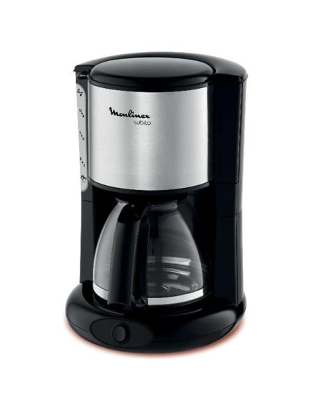 Cafetière électrique Moulinex 15 T, 1000W noir inox