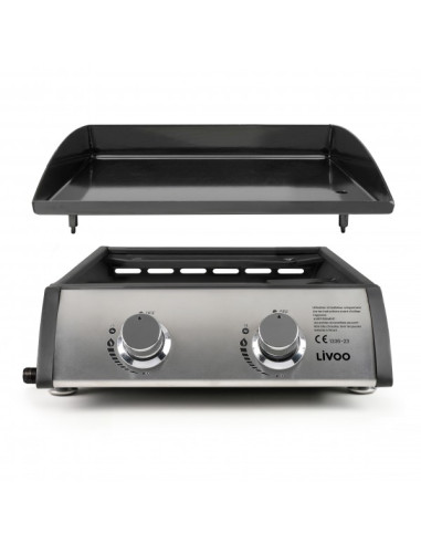 Plancha Gaz 2 brûleurs