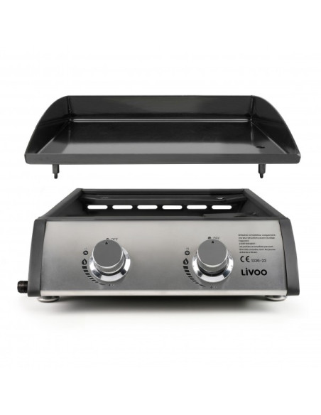 Plancha Gaz 2 brûleurs