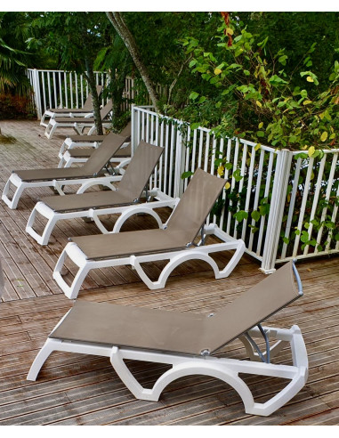 Bain de soleil Jamaica, toile TAUPE,...