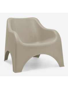 Fauteuil bas PICSI taupe 2