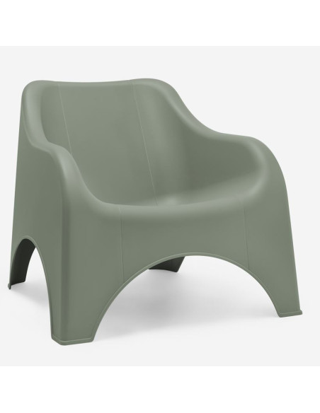 Fauteuil bas PICSI vert olive