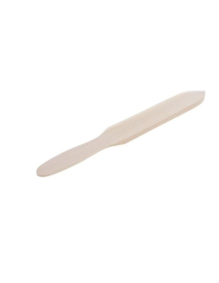 Spatule plate bois longue pour appareil raclette traditionnel et/ou crêpe