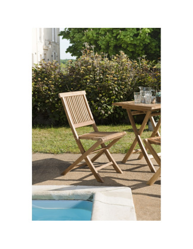 Chaise pliante BRIGHTON en Teck