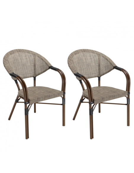 Fauteuil BISTROT taupe