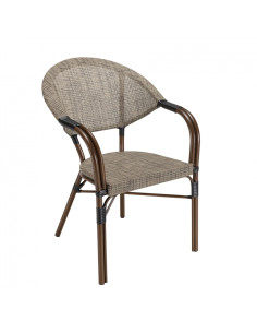 Fauteuil BISTROT taupe
