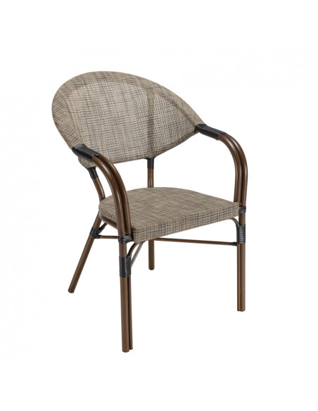 Fauteuil BISTROT taupe