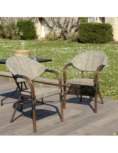 Fauteuil BISTROT taupe