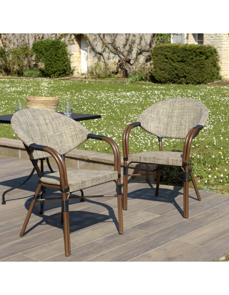 Fauteuil BISTROT taupe