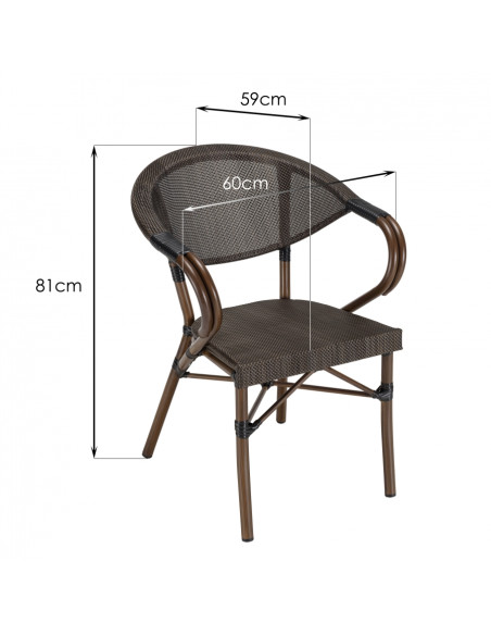 Fauteuil BISTROT espresso