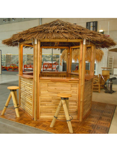 Kiosque hexagonal complet, module de...