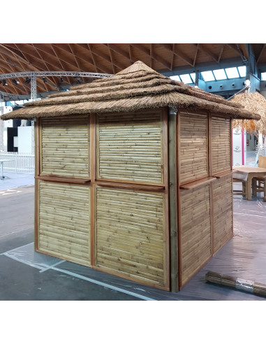 Kiosque hexagonal complet, module de...