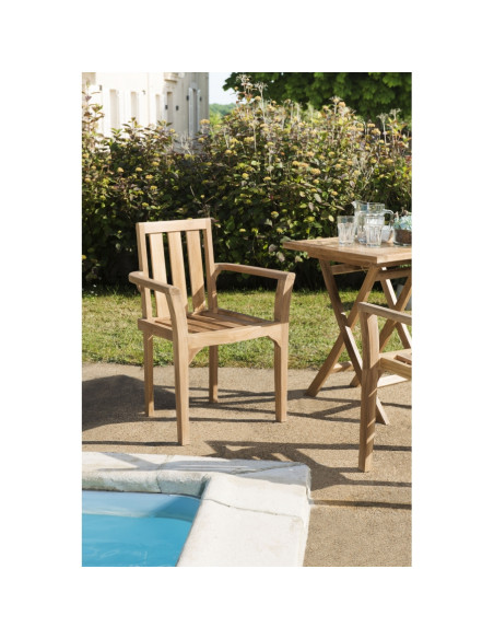 Ensemble de 2 fauteuils NOTTING HILL en Teck