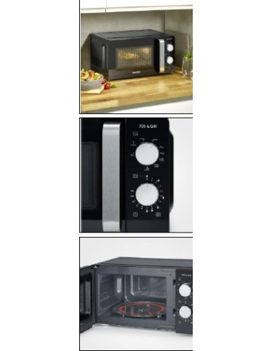 Four micro-ondes GRILL 17L 700W noir