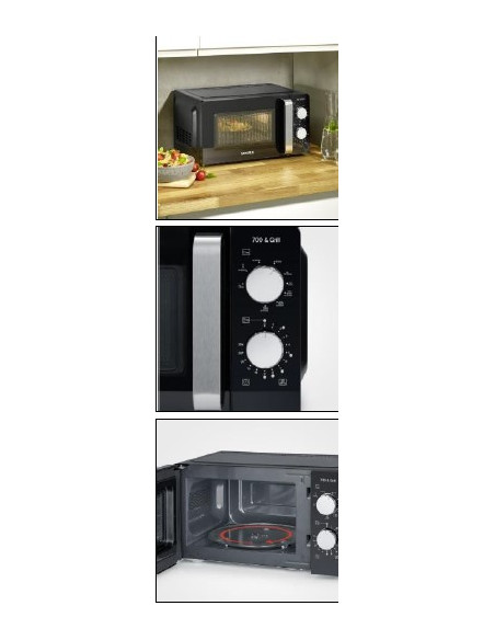 Four micro-ondes GRILL 17L 700W noir