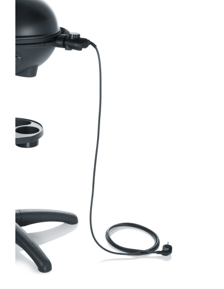 Barbecue rond sur pieds Ø41cm avec couvercle, électrique