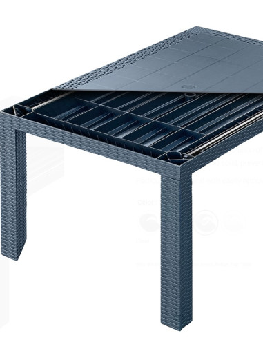 Table Urano 140x80cm Anthracite