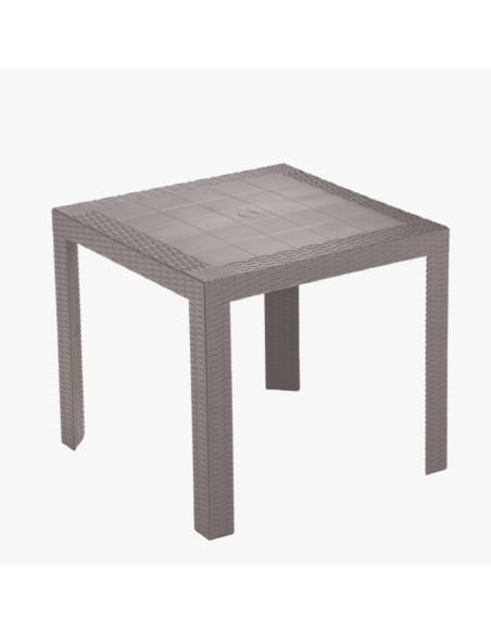 Table Saturno 80x80cm Taupe