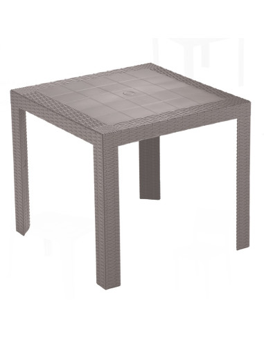 Table Saturno 80x80cm Taupe