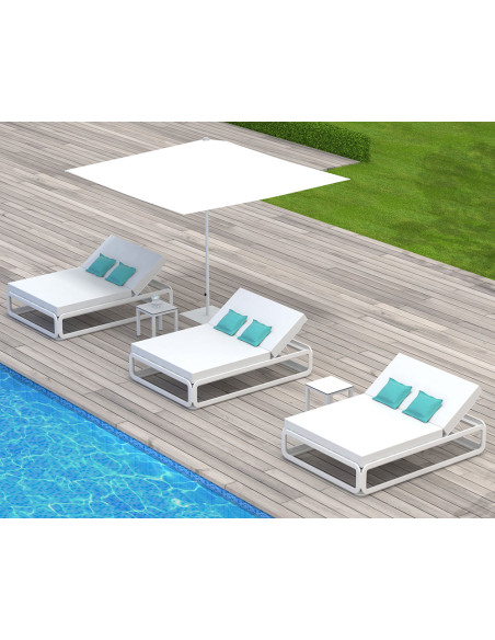 Bain de soleil double Nana blanc