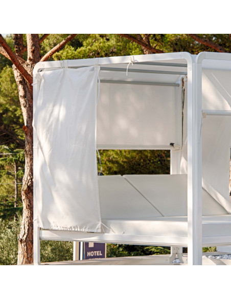 Rideaux latéraux blanc pour bed Ibiza J0351B