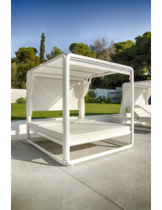 Bed Ibiza blanc avec...