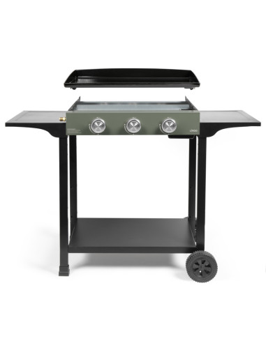 Plancha Gaz 3 brûleurs sur chariot
