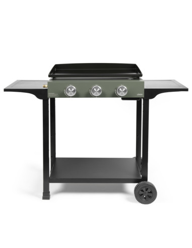 Plancha Gaz 3 brûleurs sur chariot