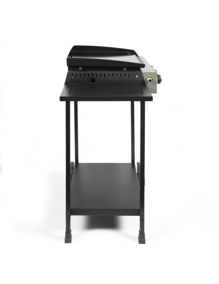 Plancha Gaz 3 brûleurs sur chariot