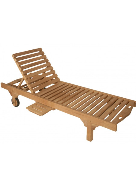 Bain de soleil Corfou teck dossier réglables