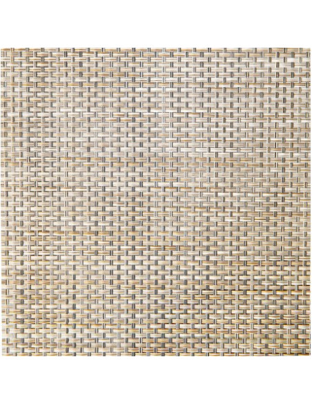 Bain de soleil Jamaica, armature TAUPE toile Straw imitation Paille, empilable