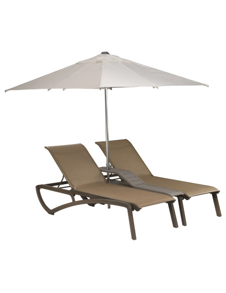 Bain de soleil Sunset, structure COGNAC toile OR