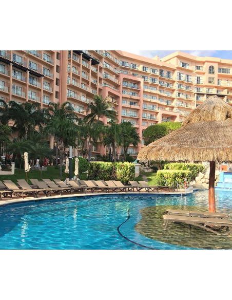 Bain de soleil Sunset, structure COGNAC toile OR