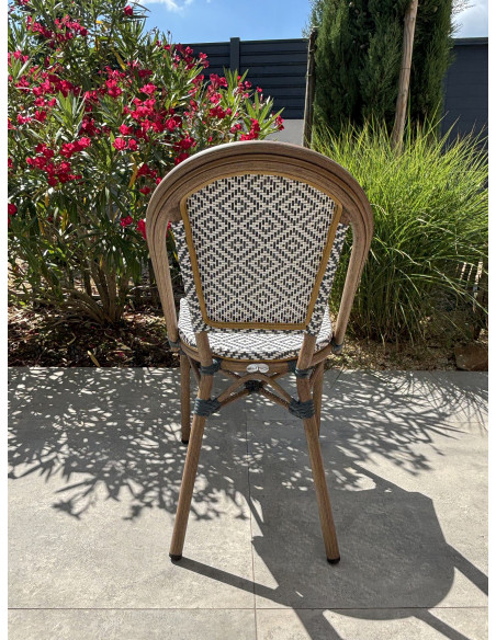 Chaise BISTROT bleu gris