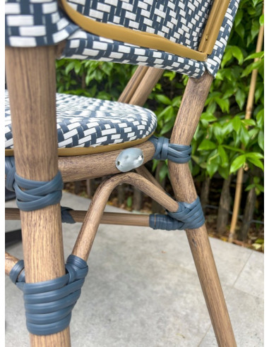 Chaise BISTROT bleu gris