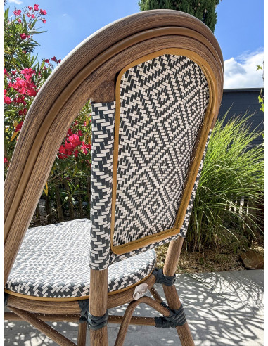 Chaise BISTROT bleu gris