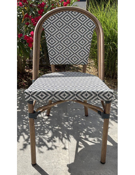 Chaise BISTROT bleu gris