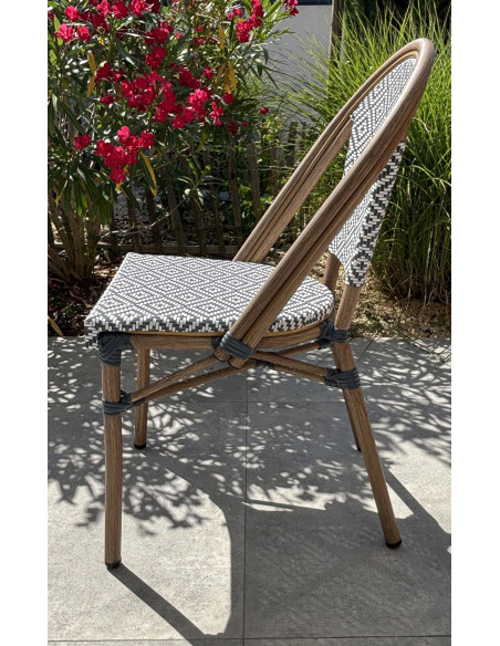 Chaise BISTROT bleu gris