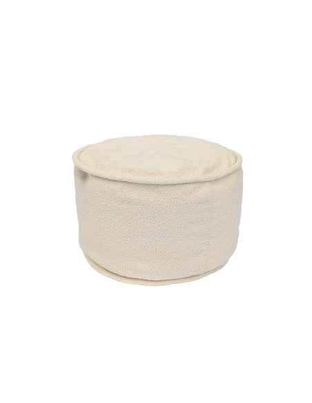Pouf d'intérieur complet tissu Mouton Blanc